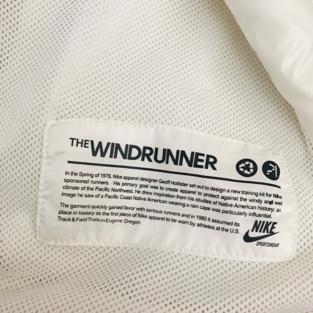 Nike Windrunner White Track Jacket Wind Breaker - image 6